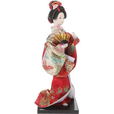 TOYMYTOY Bambola Giapponese, Danza, Maiko, Bambola in Stile Giapponese, 27 cm, Souvenir Giapponese, Ornamento, Bambola Kimono, Modello Bambola Geisha, Bambola Kabuki, Giapponese
