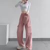 Overalls Women's Loose Casual Sweatpants Autumn and Winter New High-waisted and Thin Drawstring Tied Wide-leg Pants