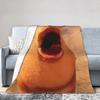 Marcus The Worm Funny Meme Flannel Blanket Trending Vintage Throw Blankets for Home 200x150cm Lightweight