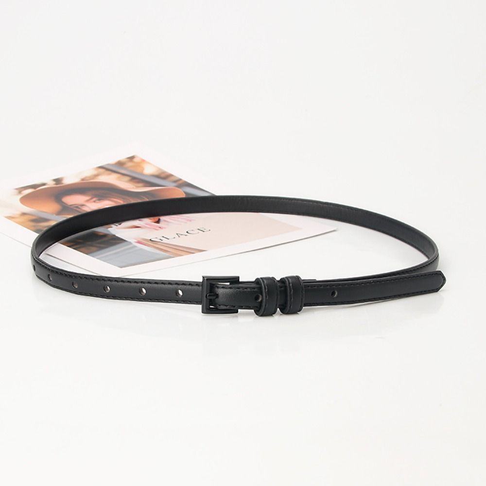 Vintage Candy Color Belt Elegant Dress Waistband Retro Thin Waist Belt  Ladies