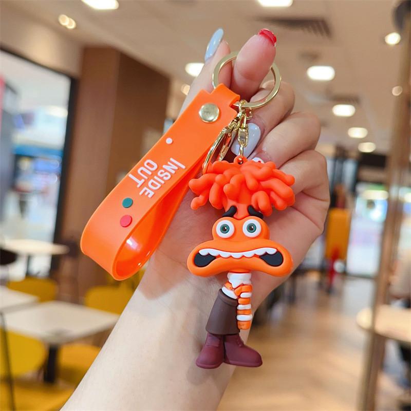 Adorable Pvc Inside Out Keychain Cartoon Accessory Perfect For Gifts And Parties