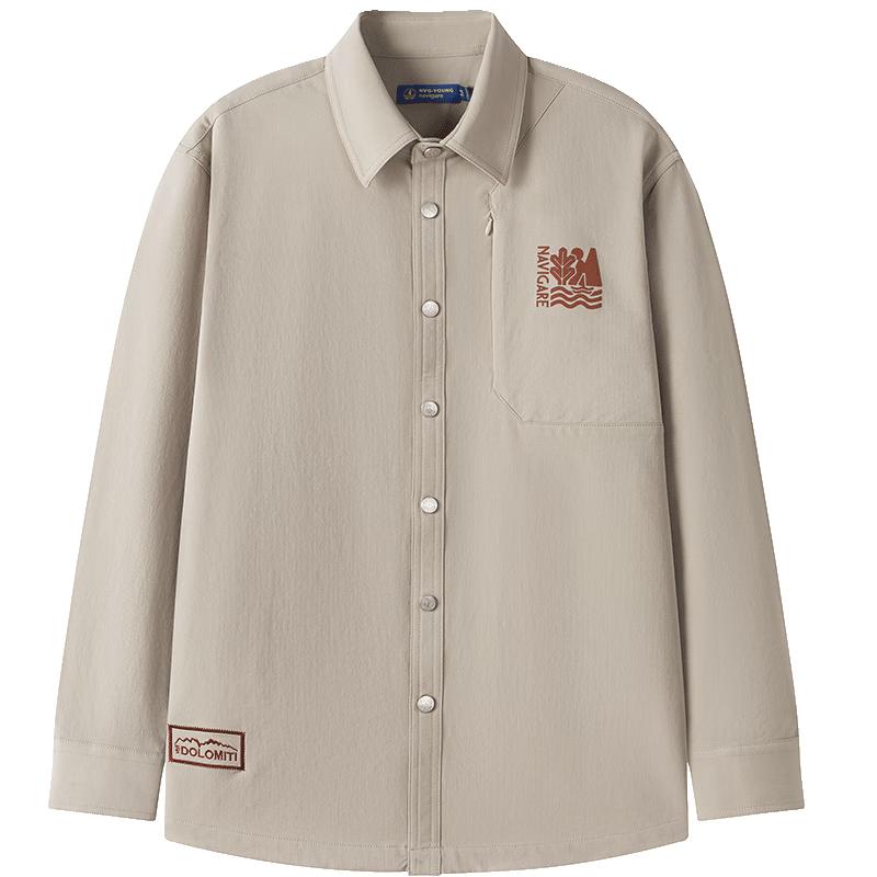 NVG·YOUNG Men s Casual Long-Sleeve Shirt Jacket XL