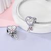 Silver Plated Valentine Love Couple Friendship Sisters Charms Beads for DIY Bracelet Jewelry Making Gift