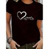 New Heart Creative Pattern Printed T-Shirt