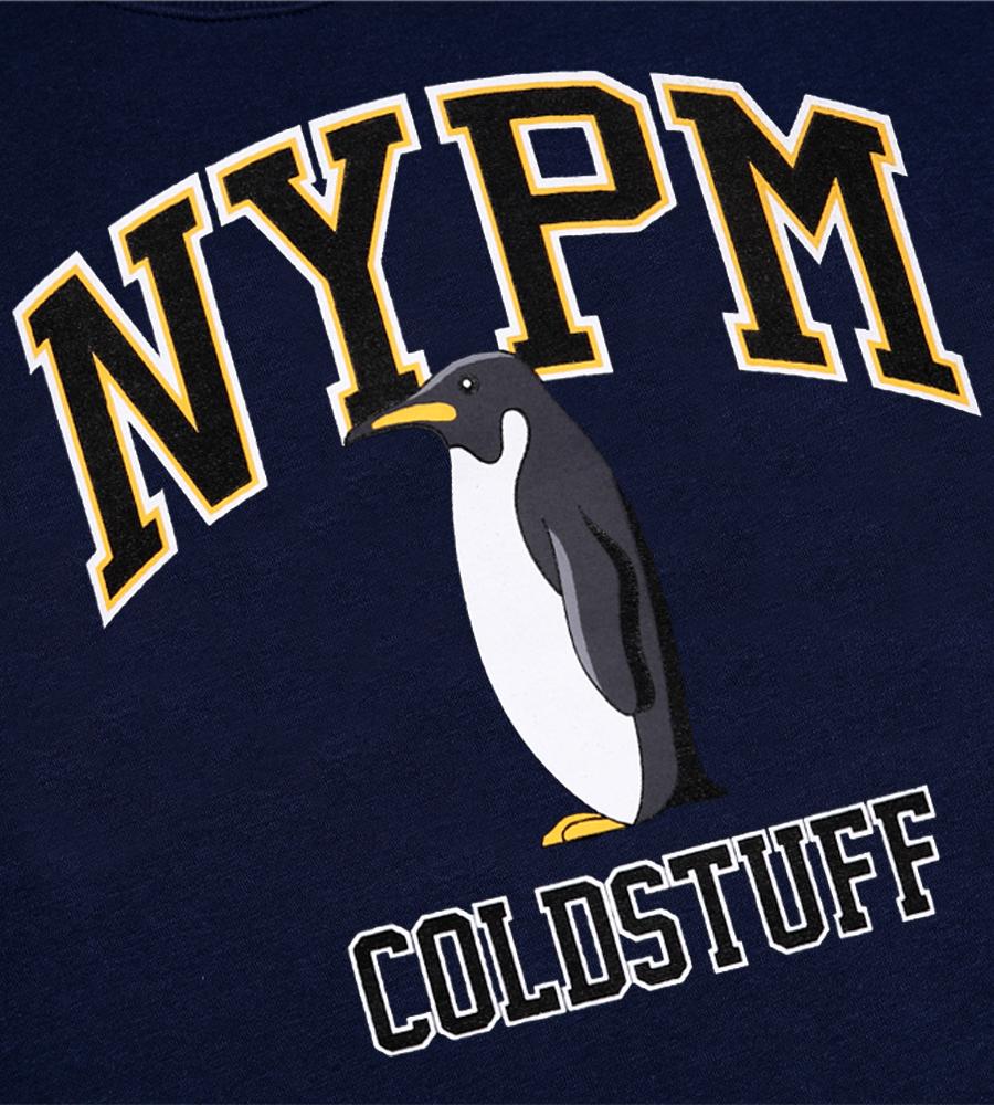 NP STUDIO Feeders Graphic Oversized Sweatshirt Navy