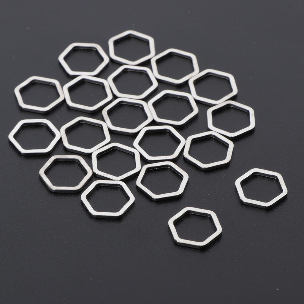 20 kusů kovových přívěsků na výrobu šperků 7x7mm