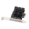 PCIE Expansion Card 8 Ports Stable Heat Dissipation Convenient Practical Compact Computer Supplies