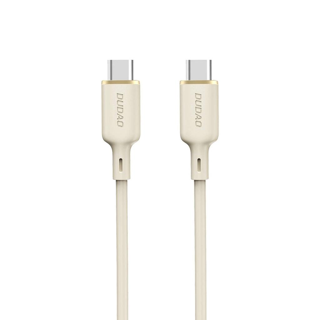 Kabel Dudao L7Scc Usb-C - Usb-C 100W 2M - Beżowy