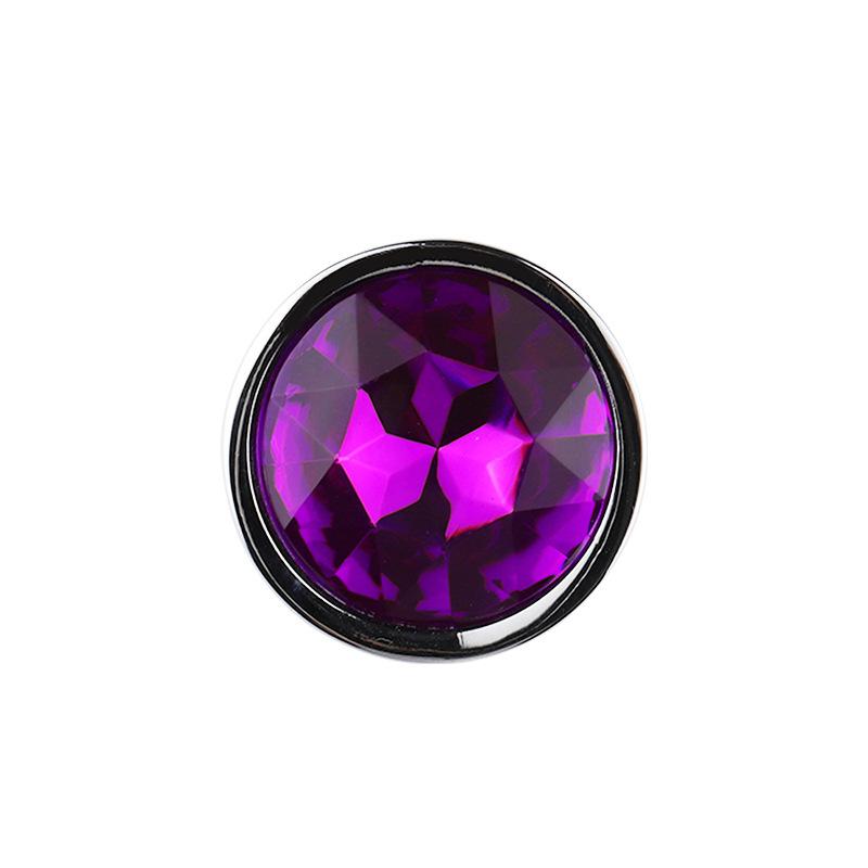 Metal 1.8 Heart-Shaped Silver Butt Plug 1.8 round Back Court Mini Version Adult Supplies Anal Bolt