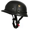 Electric car half helmet men and women four seasons cruise retro German leather helmet handmade helmet