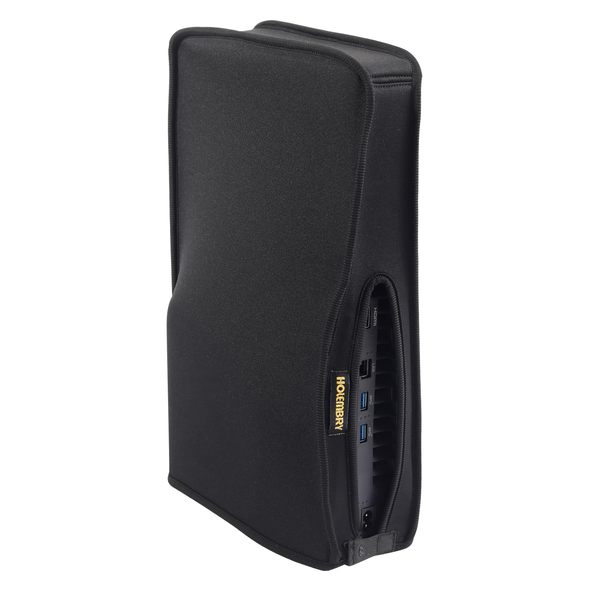 

Holembry for PS5 Slim PS5 Cover New Cable Port PS5 Slim Dust Cover Waterproof and for 2023 PS5 Slim Digital Edition Disc Edition Cover, Anti-dust чорний