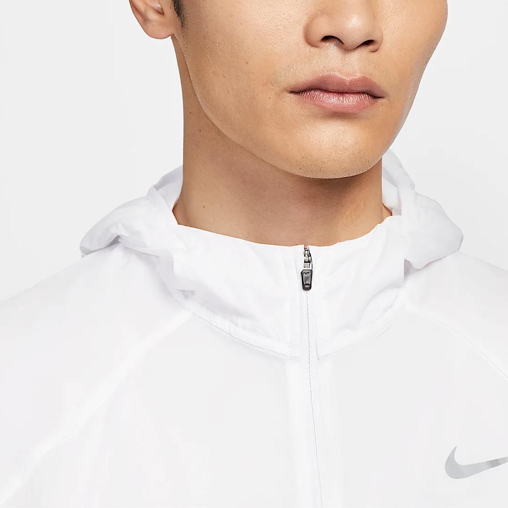 Nike Kurtka męska Stride Repel Wodoodporna z kapturem zapinana na zamek z długim rękawem Kurtki Biała HV4549100