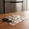 10 Pieces Magnetic Holders Lightweight Clear Acrylic Fridge Holder Slim