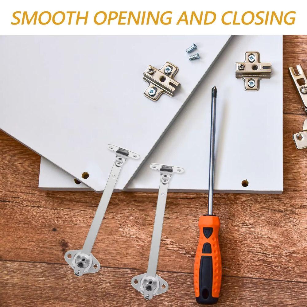 Zinc Alloy Down Drop Lid Support Soft Down Lift Up Flap Stay Hinge  Cabinet Doors