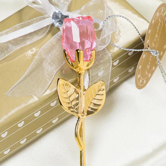 Trandafir fals practic, limpede ca cristal, decorare pentru trandafiri, aplicație largă, flori de cristal artificial, favoruri de petrecere