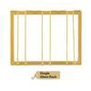 AEE2-3 Rows Wine Glass Rack Under Cabinet Stemware Holder Iron Wine Glass Organizer Glasses Storage Hanger For Bar Kitchen