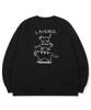 CPGN STUDIO Layered Cat Embroidered Sweatshirt Black