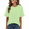 Women Oversized T Shirts Short Sleeve Summer Casual Loose Crewneck Basic Tee with Front Pocket Top