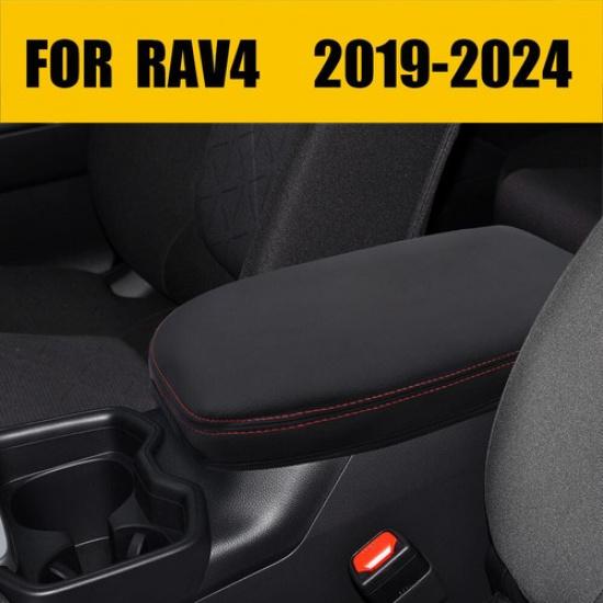 For Toyota RAV4 2019-2024 Car Lid Armrest Cover Center Console PU Leather