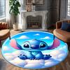 1pc S-Stitch17 Carpet, Round Rug, Comfortable, Suitable for Entryways, Living Rooms, Office, And Bedrooms, Christmas Decoration