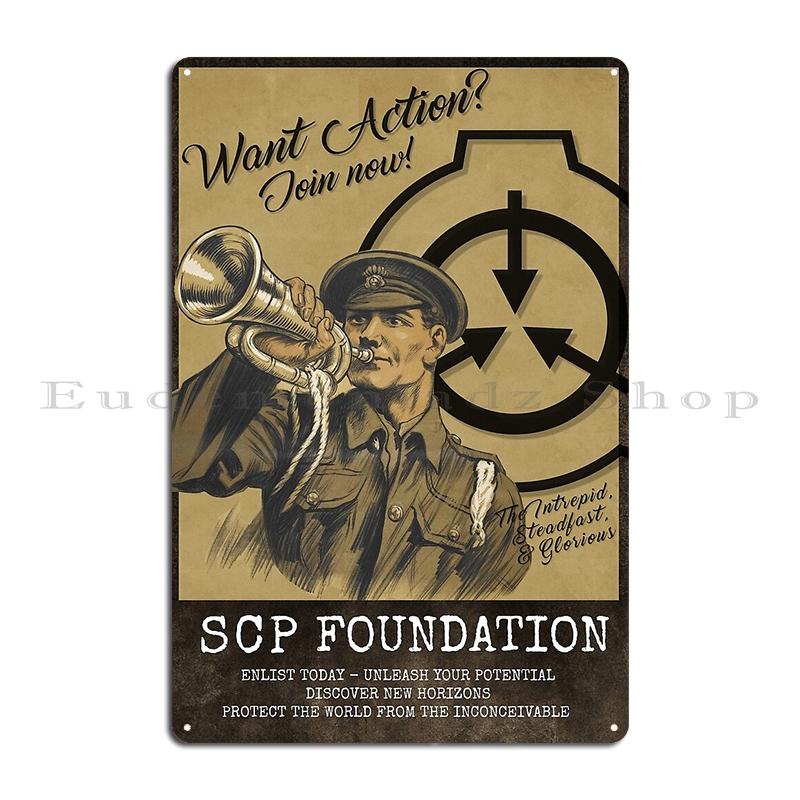 Classes d'Objets SCP Panneau Métallique Fresque Murale pub Garage Conception Peinture Murale SCP-049 Plaque en Fer Blanc Affiches