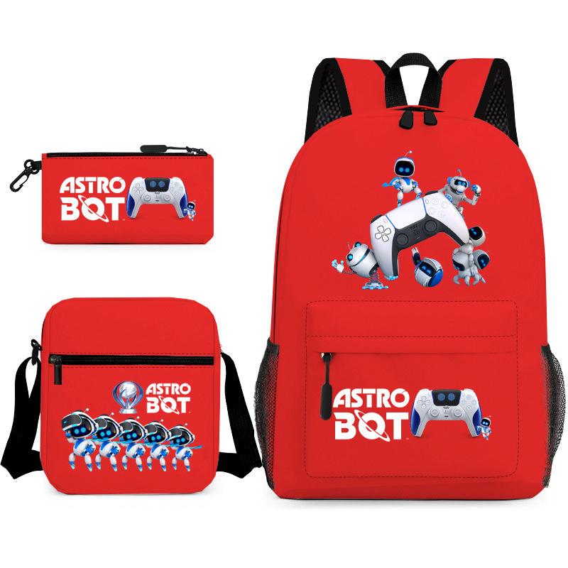 Astro Bot Children's School Bag, Cosmic Robot Elementary School Student Starry Sky Backpack Leisure Bag