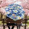 1PC Floral Pattern Umbrella-8-Rib Reinforced, Automatic Open, Lightweight & Durable, Fashion Accessory for Outdoor, J0377