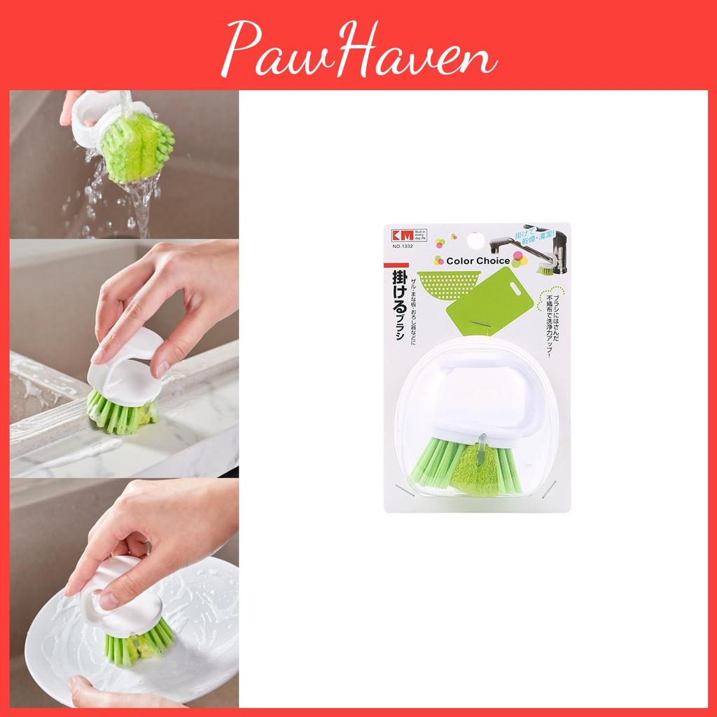Plastic Pot Scrubber With Stand For Dishwashing And Kitchen Cleaning Brush Durable