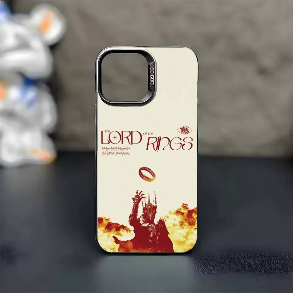 Moive The L-Lord of the R-Rings Phone Case Color Silver Shell For IPhone 17 16 15 14 13 12 11 Pro Max Plus