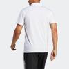 Adidas Tennis Fabric Polo Shirt With Solid Color Logo Men Tops White HR8729