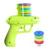 Kids Flying Disc Launcher Toy with 15/25/50/75/100/125 EVA Soft Bullets Outdoor Garden Backyard Lawn Toddlers Boys Girls Flying Saucer Shooter Game