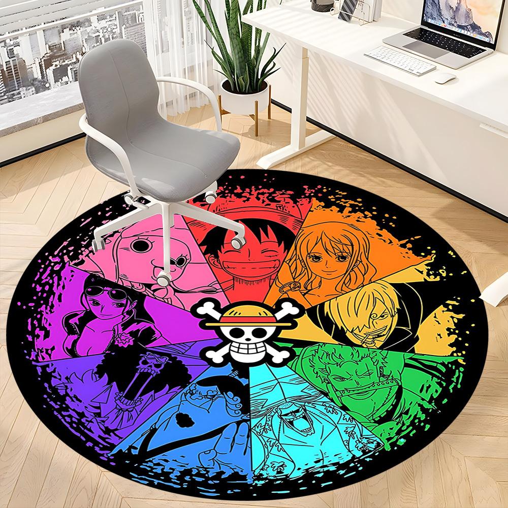 One Piece Office Round Area Rug, Indoor Mat Suitable For Office,Bedroom Living Room Home Decor, Room Deco A0908144