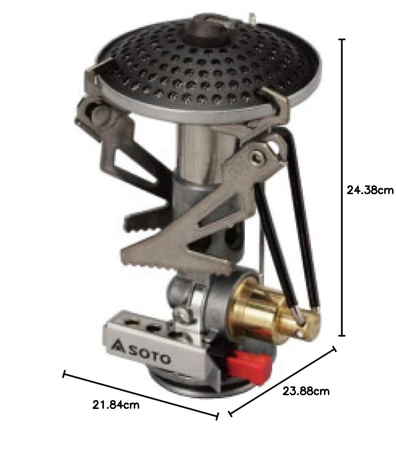 SOTO Micro Regulator Stove, Made in Japan, Single Burner, SOD-300S