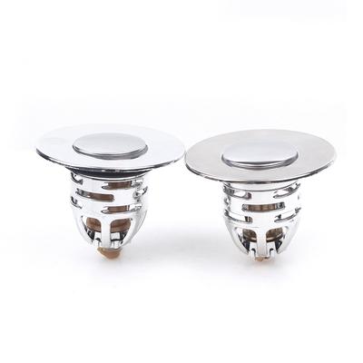 Tapón de Lavabo de Ducha Innovador con Tapa Abatible, Núcleo de Lavabo con Resorte de Presión, Filtro de Drenaje, Accesorios de Cocina, Tope de Baño