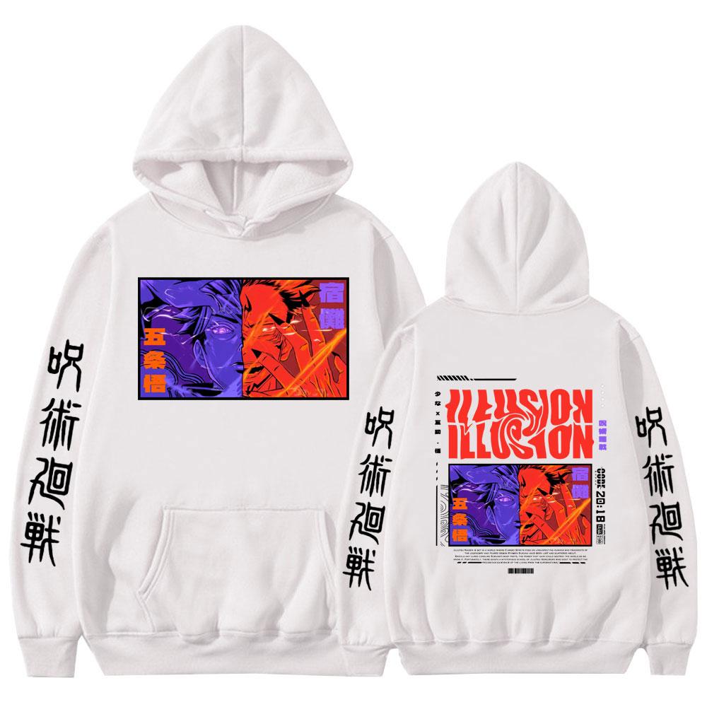 Anime Jujutsu Kaisen Hoodie Ryomen Sukuna Gojo Satoru Graphic Hoodies Vintage Oversized Hooded Men Women Clothes