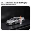 1:64 Scale Standing Woman Figurine Collectible Diorama Character Figure Lifelike