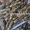 Nine-Eyed Agate Dzi and Jade Beads – Tiger Tooth Design in Coffee Color