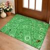 Coin Decorative Floor Mat Cozy Flannel Soft Thick Non-Slip Mat for Living Room Bedroom Kitchen Decor Rugs