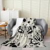 Bohemian Blanket Halloween Gothic Flannel Light Blanket Suitable for Home Office Sofa Decoration