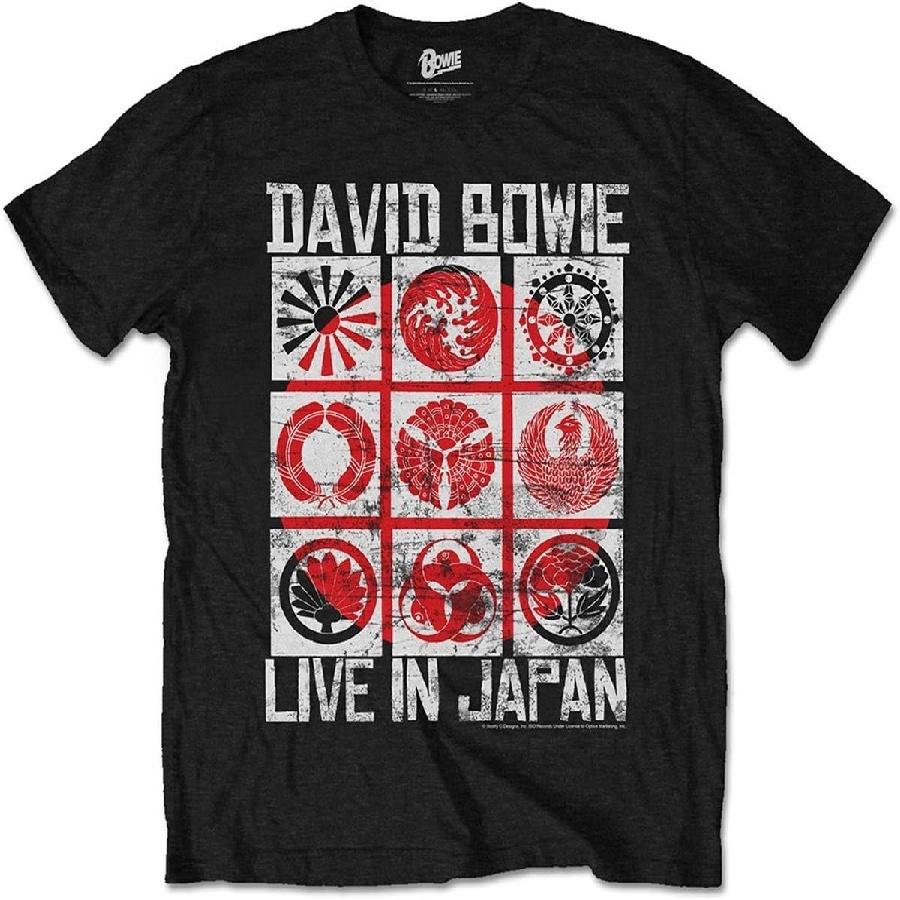 Унисекс футболка для взрослых David Bowie Live In Japan S чёрный