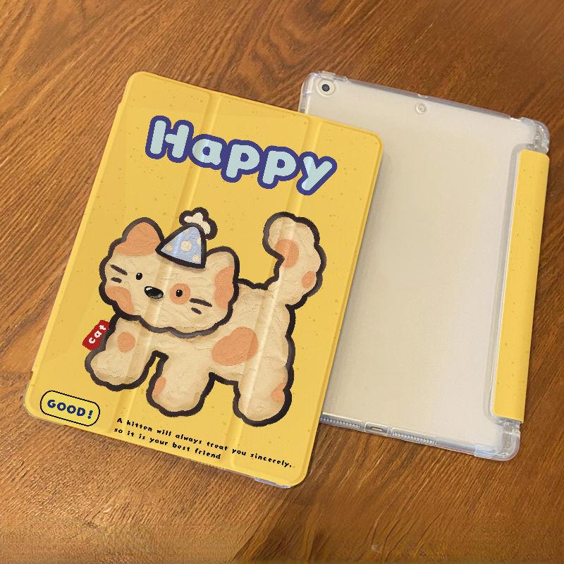 Für iPad Air6 Hülle Süßes Hundemuster iPad Dreifach gefaltete Smart Hülle für iPad 2022 10th Air4 Air5 10.9 Air3/Pro2017 10.5 mit Bleistifthalter