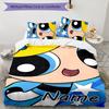 3pcs The Powerpuff Girls5 Cover Set - Personalized Name, HD Printed Bedding with 1 Cover and 2 Pillowcases - Perfect for Home Decor, Easy Care