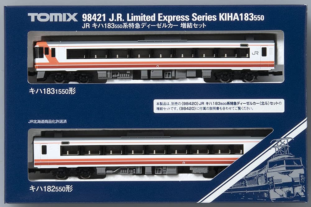 TOMIX N Gauge Kiha Series Set 98421 Diesel Car Model Train 183-550 Add-On (2 Cars)