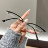 Vintage Pochromiczne Okulary Półramkowe dla Mężczyzn Blokujące Światło Niebieskie Zmieniające Kolor Prostokątne Okulary Komputerowe