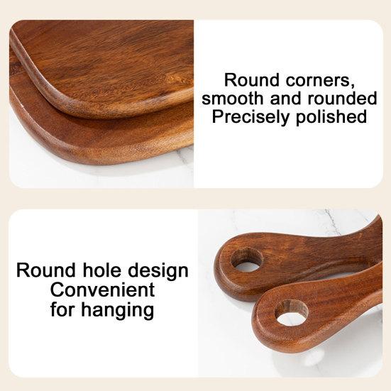 Vegetables Fruits Cutting Board, Wooden Serving Tray, Portable Camping Chopping Board, Nordic Style Cheese Board for Kitchen Home Restaurant Use