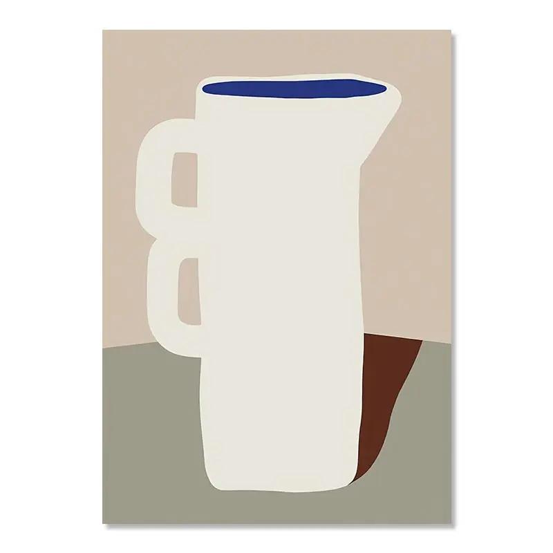 Modern Nordic Abstract Aesthetics Wall Art Pajama Girl Nude Line Curves HD Oil On Canvas Poster Home Bedroom Decoration Gift