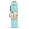 1PC MAMA Floral Letter Art 750ml Color Plastic Sports Water Bottle Leakproof Flip Straw Lid Suitable for Sports Office Home Use