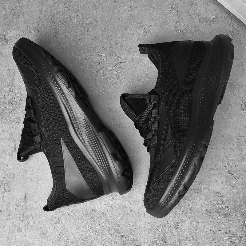 New Men'S Black White Elevator Shoes 6/8/10cm Height Increasing Casual Breathable Comfortable Non-Slip Walking Sneakers For Men