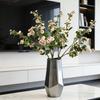 Rose Bouquet Artificial Rose Flower Branch Realistic Faux Silk Roses with Stems Leaves Wedding Bouquet Floral Arrangement