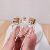 60/140 Pcs 7ml Tiny Glass Jars Cork Stoppers 11x22x35mm Small Decorative Mini Bottles DIY Home Decor Wishing Jars Craft Storage